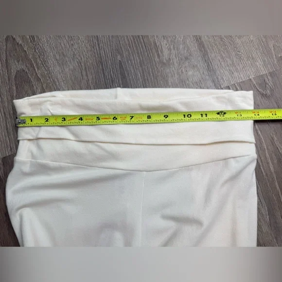 NWT SKIMS Cotton Jersey Foldover Pants -Marble Medium - Picture 7 of 11